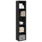 Preview: ARDEBO.de - Bücherregal Schwarz 40x30x189 cm Holzwerkstoff