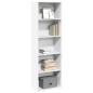 Preview: ARDEBO.de - Bücherregal Weiß 60x30x189 cm Holzwerkstoff