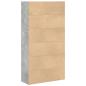 Preview: Bücherregal Betongrau 80x30x152 cm Holzwerkstoff