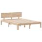 Preview: Massivholzbett mit Regal ohne Matratze 160x200 cm Kiefer
