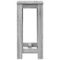 Preview: Bartisch Grau Sonoma 51x50x103,5 cm Holzwerkstoff