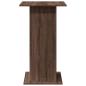 Preview: Bartisch mit Ablagen Braun Eiche 60x60x102 cm Holzwerkstoff