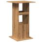 Preview: Bartisch mit Ablagen Artisan-Eiche 60x60x102 cm Holzwerkstoff