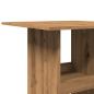 Preview: Bartisch mit Ablagen Artisan-Eiche 60x60x102 cm Holzwerkstoff