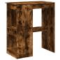 Preview: Bartisch mit Regal Räuchereiche 90x47,5x103,5 cm Holzwerkstoff