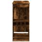 Preview: Bartisch mit Regal Räuchereiche 90x47,5x103,5 cm Holzwerkstoff