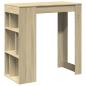 Preview: Bartisch mit Regal Sonoma-Eiche 102x50x103,5 cm Holzwerkstoff