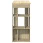 Preview: Bartisch mit Regal Sonoma-Eiche 102x50x103,5 cm Holzwerkstoff