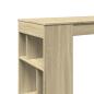 Preview: Bartisch mit Regal Sonoma-Eiche 102x50x103,5 cm Holzwerkstoff