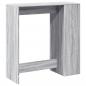 Preview: Bartisch mit Regal Grau Sonoma 101x40x103,5 cm Holzwerkstoff
