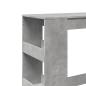 Preview: Bartisch mit Regal Betongrau 90x40x103,5 cm Holzwerkstoff