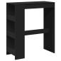 Preview: Bartisch mit Regal Schwarz 90x40x103,5 cm Holzwerkstoff