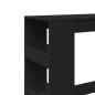 Preview: Bartisch mit Regal Schwarz 90x40x103,5 cm Holzwerkstoff