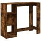 Preview: Bartisch mit Regal Räuchereiche 124x46x103,5 cm Holzwerkstoff