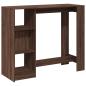 Preview: Bartisch mit Regal Braun Eiche 124x46x103,5 cm Holzwerkstoff