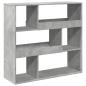 Preview: Bücherregal/Raumteiler Betongrau 100x33x94,5 cm