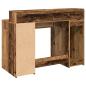 Preview: LED-Schreibtisch Altholz-Optik 120x55x91 cm Holzwerkstoff