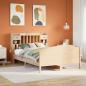 Preview: ARDEBO.de - Massivholzbett mit Regal ohne Matratze 160x200 cm Kiefer