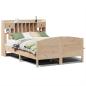 Preview: Massivholzbett mit Regal ohne Matratze 160x200 cm Kiefer