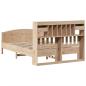 Preview: Massivholzbett mit Regal ohne Matratze 160x200 cm Kiefer