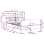 Preview: Massivholzbett mit Regal ohne Matratze 140x190 cm Kiefer