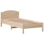 Preview: Massivholzbett mit Regal ohne Matratze 90x200 cm Kiefer