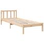 Preview: Massivholzbett Extra Lang ohne Matratze 90x210 Kiefernholz