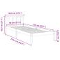 Preview: Massivholzbett Extra Lang ohne Matratze 90x210 Kiefernholz