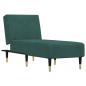 Preview: Chaiselongue Dunkelgrün Samt