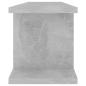 Preview: Wandregale 2 Stk. Betongrau 75x18x20 cm Holzwerkstoff