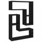Preview: Wandregale 2 Stk. Schwarz 50x15x50 cm Holzwerkstoff
