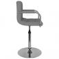 Preview: Barhocker Hellgrau Stoff