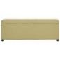 Preview: Bank mit Staufach 116 cm Grün Polyester