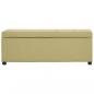 Preview: Bank mit Staufach 116 cm Grün Polyester