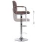 Preview: Barhocker 2 Stk. Taupe Stoff