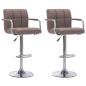 Preview: Barhocker 2 Stk. Taupe Stoff