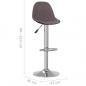 Preview: Barhocker 2 Stk. Taupe Stoff