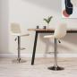 Preview: ARDEBO.de - Barhocker 2 Stk. Creme Stoff