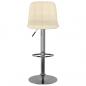 Preview: Barhocker 2 Stk. Creme Stoff