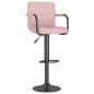Preview: Barhocker Rosa Samt
