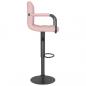 Preview: Barhocker Rosa Samt