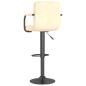 Preview: Barhocker 2 Stk. Creme Samt