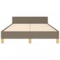 Preview: Bettgestell ohne Matratze Taupe 120x200 cm Stoff
