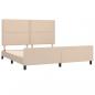Preview: Bettgestell mit Kopfteil Cappuccino-Braun 180x200 cm Kunstleder