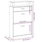 Preview: Schuhschrank Braun Eichen-Optik 63x24x104 cm Holzwerkstoff