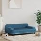 Preview: ARDEBO.de - Hundebett Blau 90x53x30 cm Samt