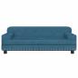 Preview: Hundebett Blau 90x53x30 cm Samt