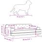 Preview: Hundebett Blau 90x53x30 cm Samt
