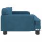 Preview: Hundebett Blau 70x45x30 cm Samt