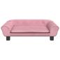 Preview: Hundebett Rosa 70x48x22 cm Samt